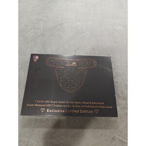 GLO24K 7 Color LED Super Mask for the Neck Chest & Decollete *New, Sealed